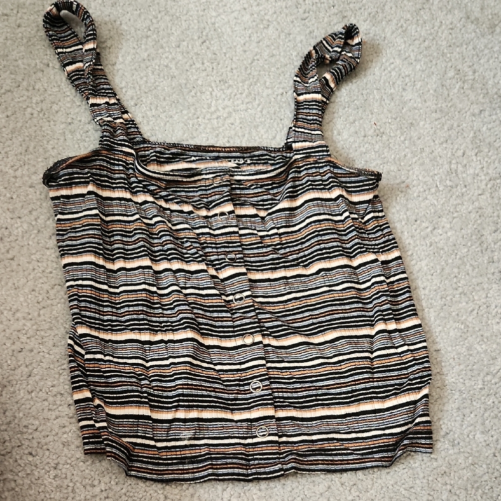 Striped Tank Top, Size M
